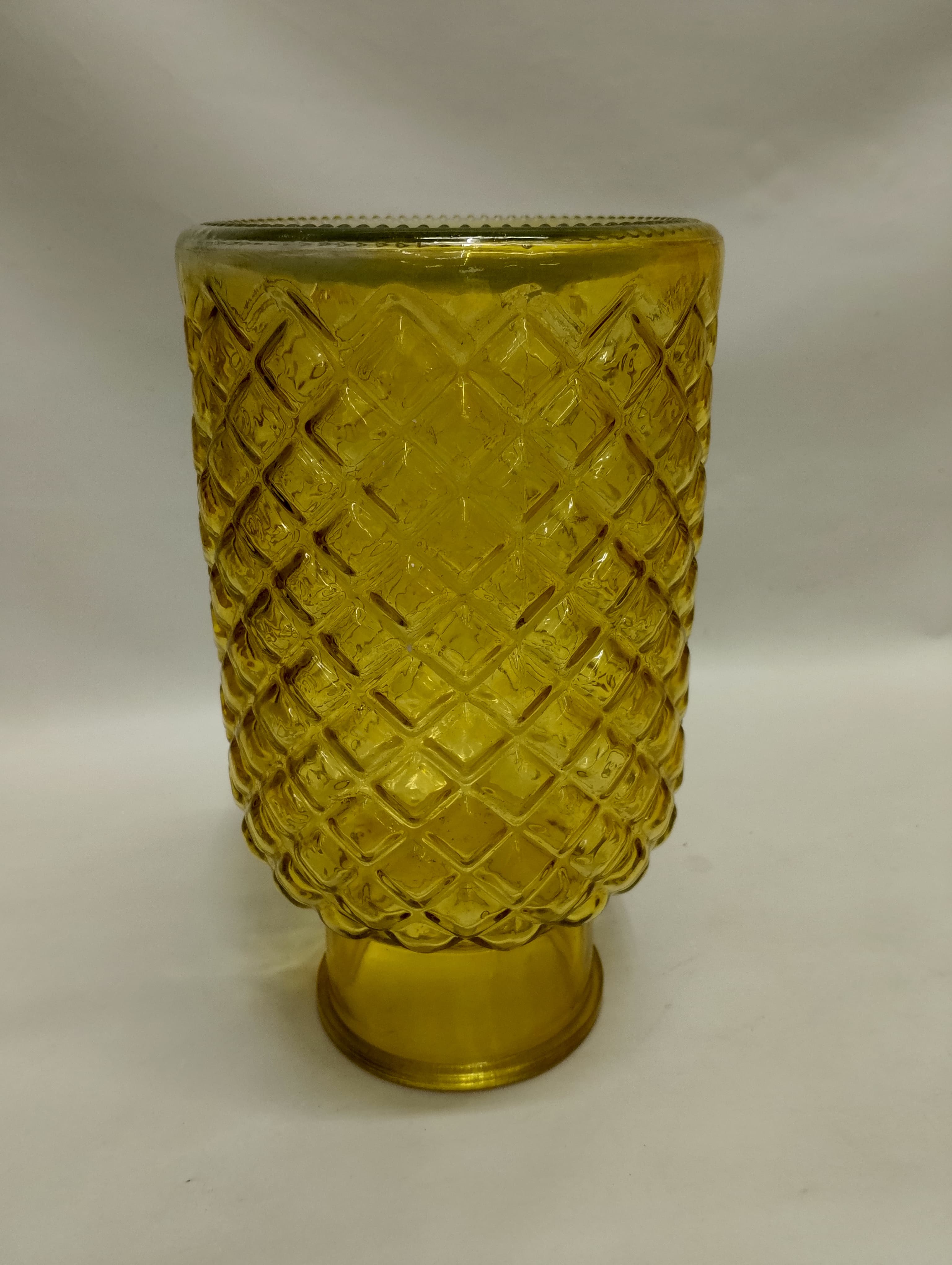 imagen de producto FLORERO ANTIGUO EN CRISTAL AMBAR