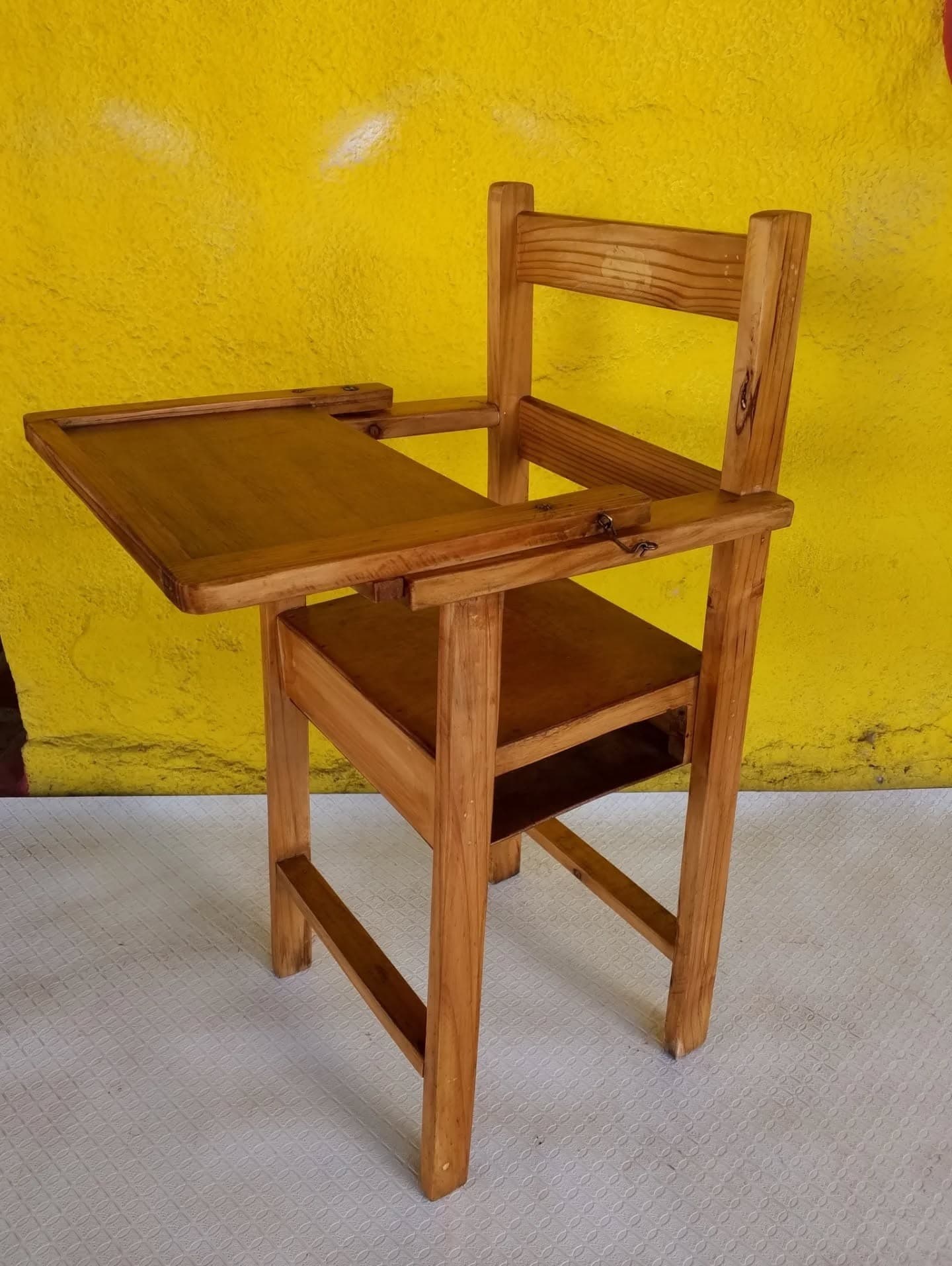 imagen de producto Silla Pupitre Antiguo Escolar Madera