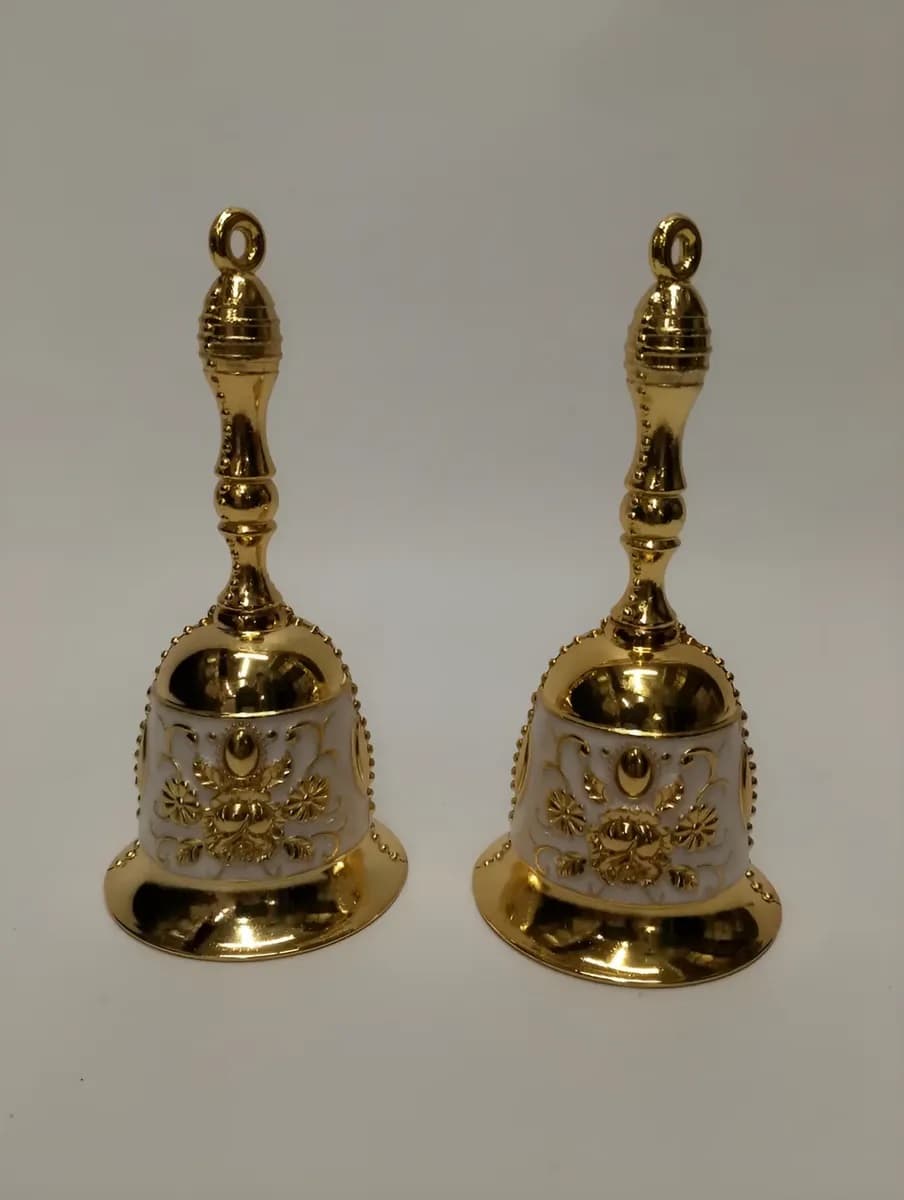 imagen de producto Campana Bronce Baño Porcelana Blanco