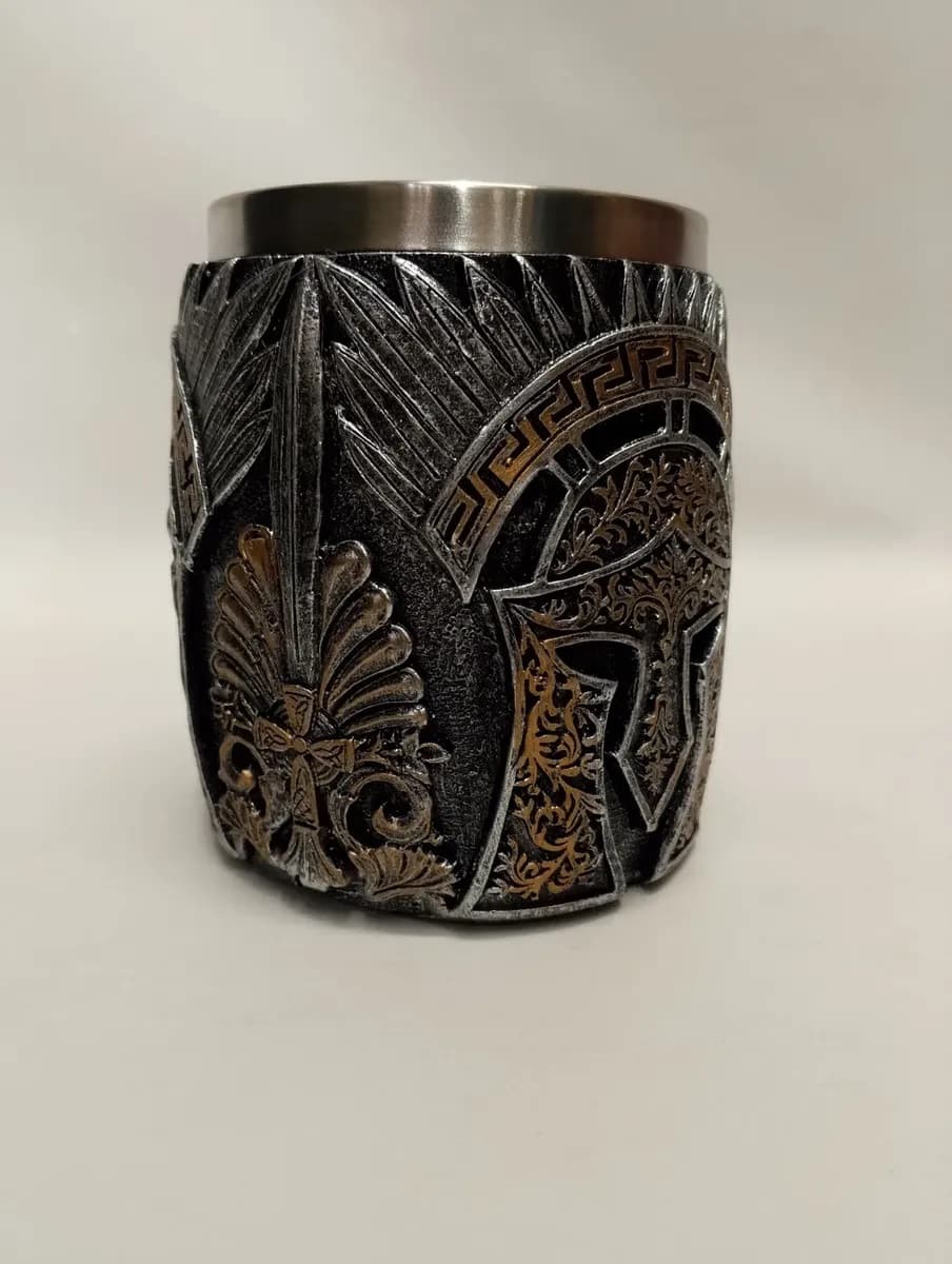 imagen de producto Vaso Medieval Marmolina Y Acero