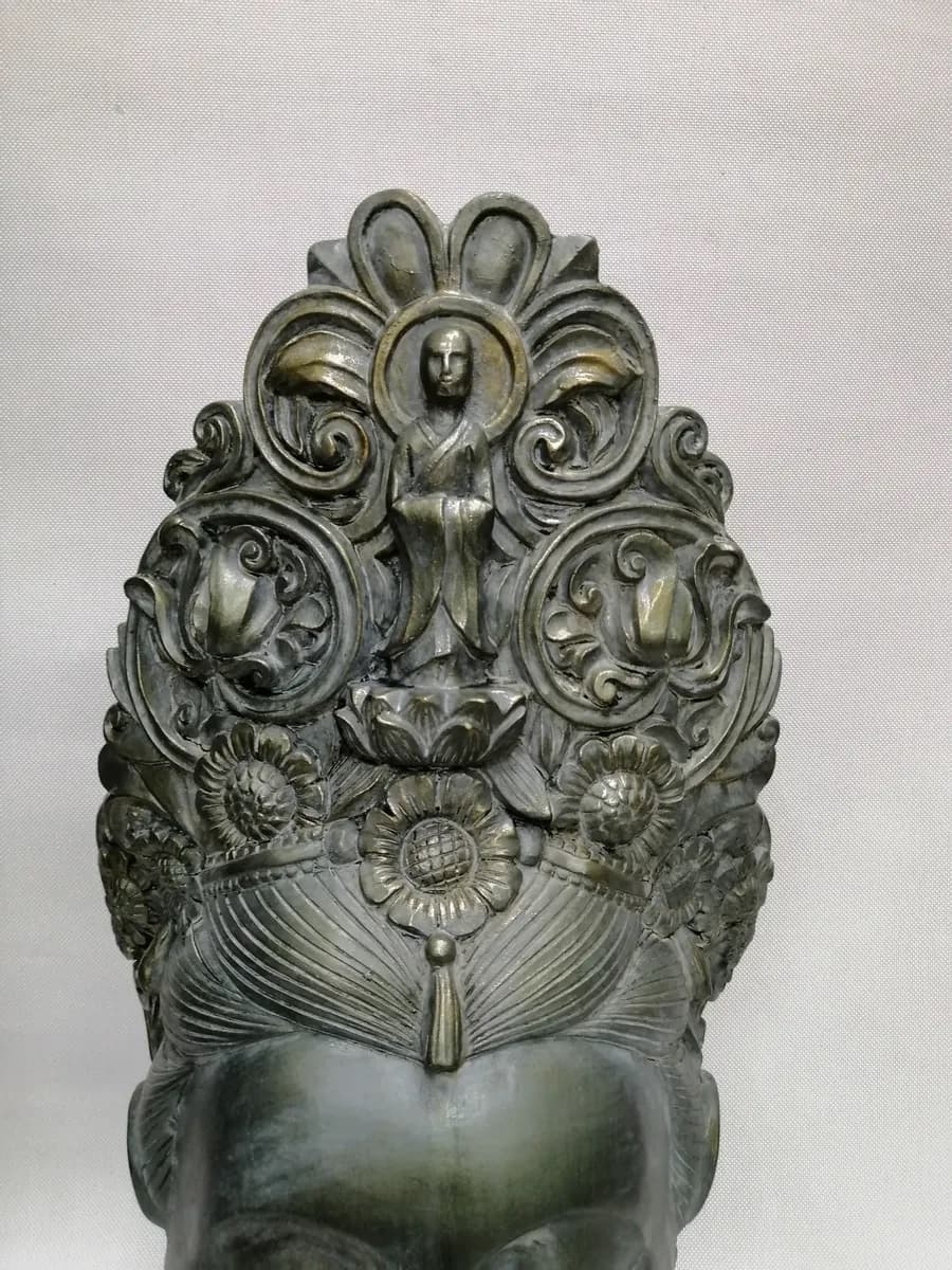 imagen de producto Escultura Busto Diosa Hindu Marmolina
