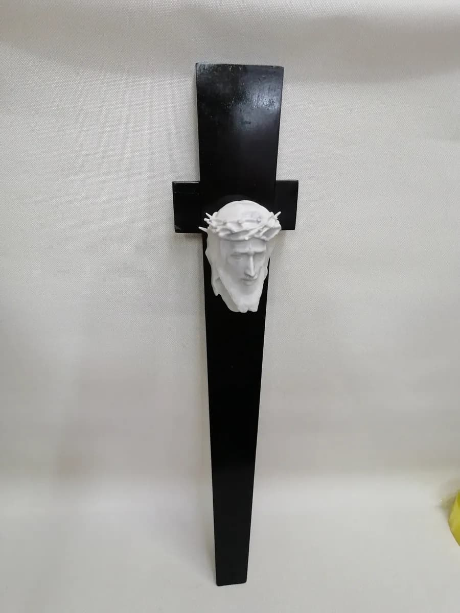 imagen de producto Crucifijo Pared Porcelana Y Madera