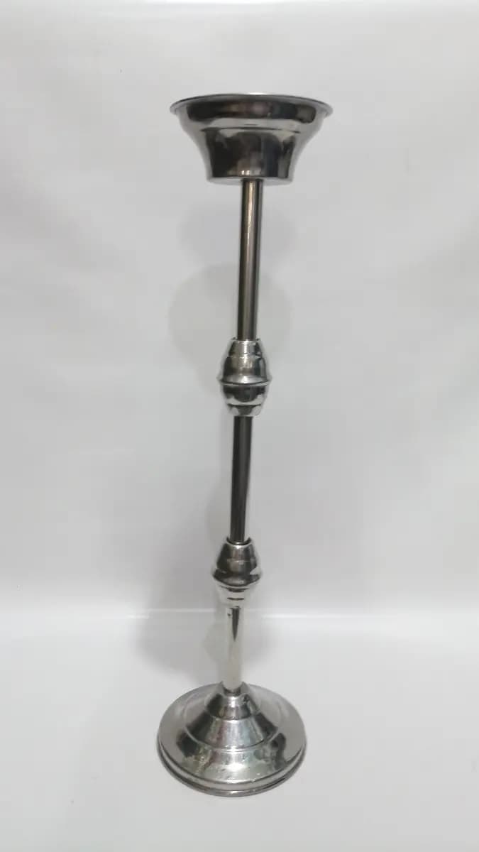 imagen de producto Candelabro Pie Antiguo Cromado Iglesia
