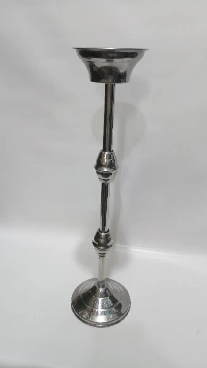 imagen de producto Candelabro Pie Antiguo Cromado Iglesia