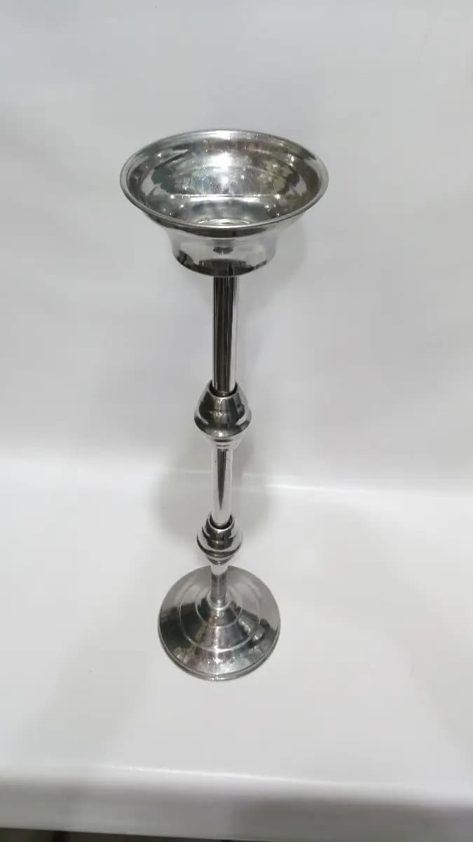 imagen de producto Candelabro Pie Antiguo Cromado Iglesia