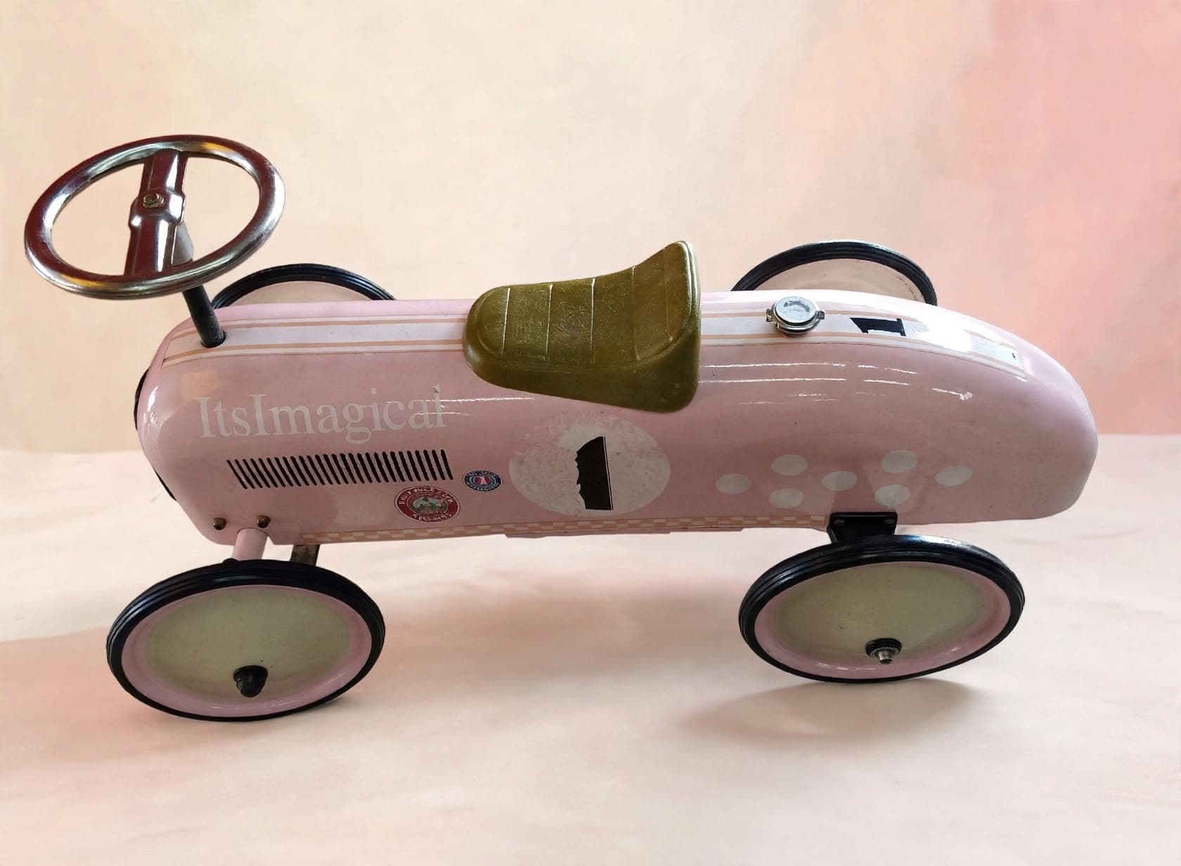 imagen de producto CARRO DE CARRERAS ANTIGUO DE IMPULSO EN HOJALATA