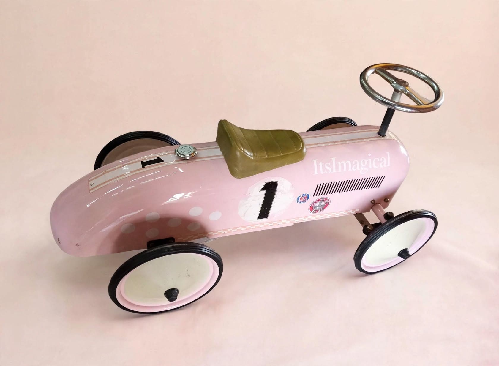 imagen de producto CARRO DE CARRERAS ANTIGUO DE IMPULSO EN HOJALATA