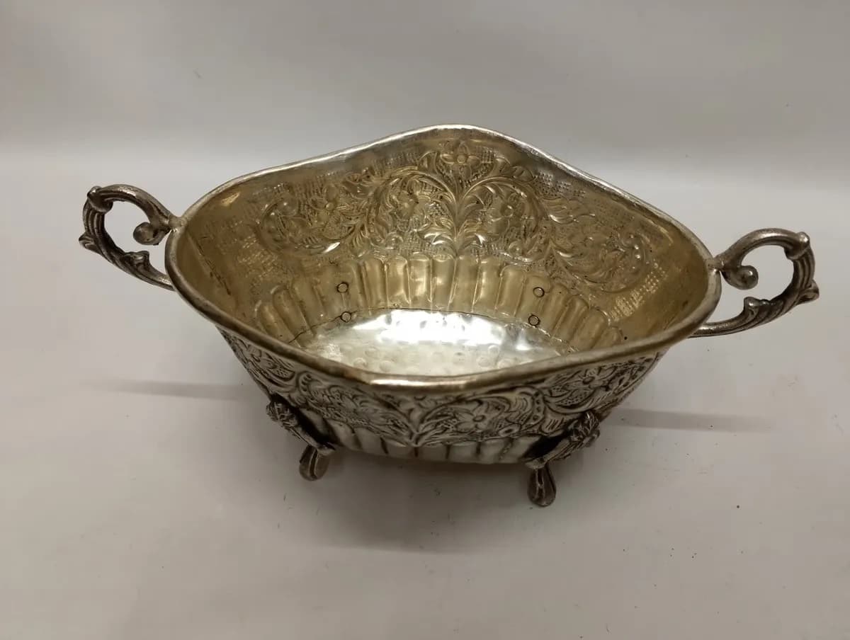 imagen de producto FRUTERO DE MESA FRANCES ANTIGUO OVALADO BRONCE