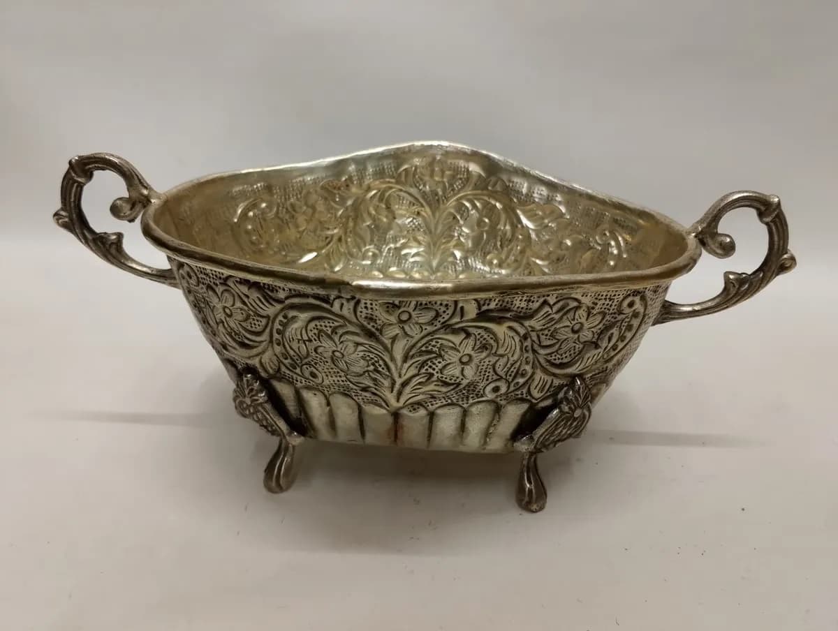 imagen de producto FRUTERO DE MESA FRANCES ANTIGUO OVALADO BRONCE