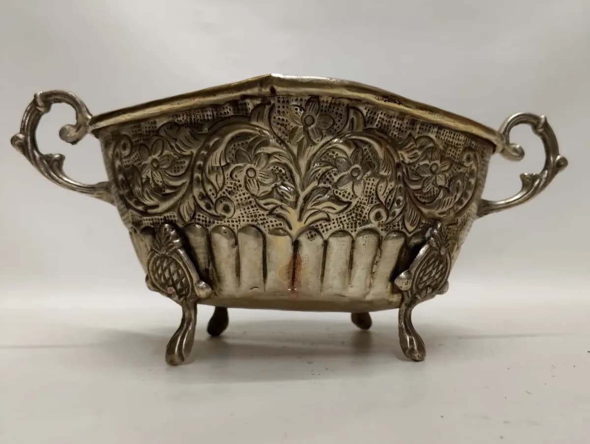 imagen de producto FRUTERO DE MESA FRANCES ANTIGUO OVALADO BRONCE