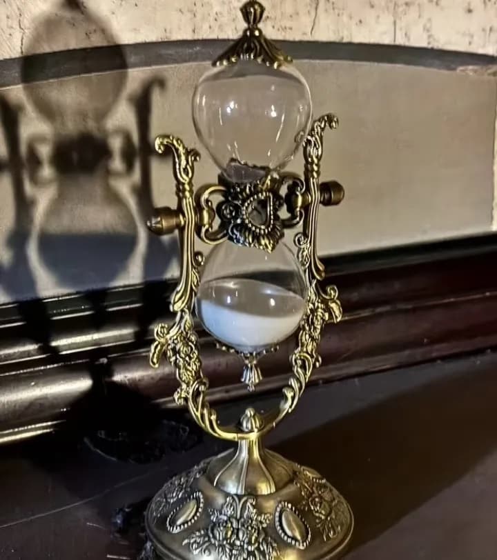 imagen de producto Reloj Arena Antiguo Europeo Barroco Baño Bronce