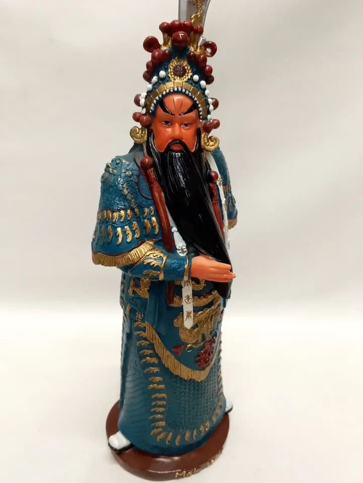 imagen de producto ESCULTURA JAPONES DIOS DE LA GUERRA EN MARMOLINA
