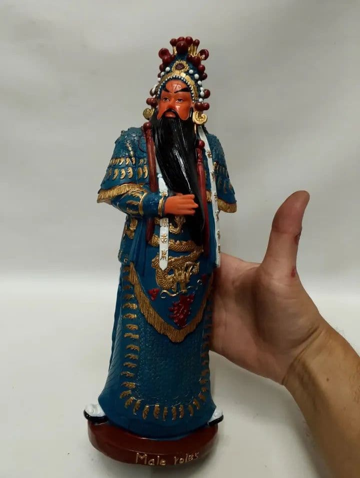 imagen de producto ESCULTURA JAPONES DIOS DE LA GUERRA EN MARMOLINA