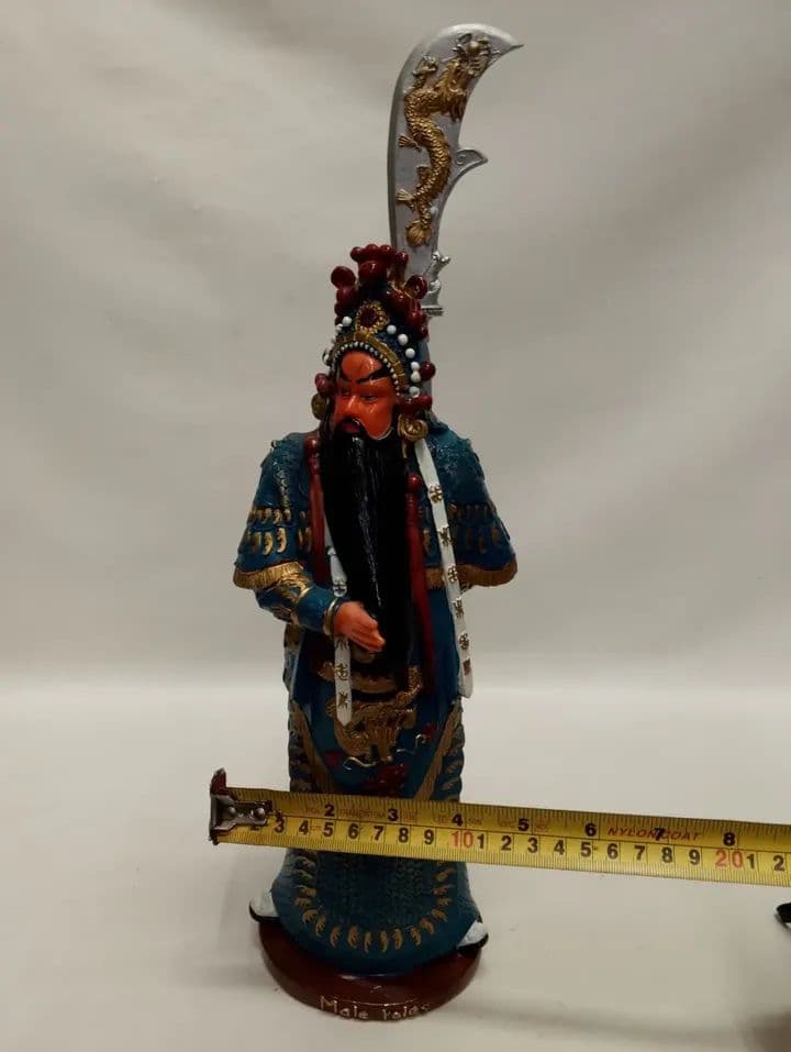 imagen de producto ESCULTURA JAPONES DIOS DE LA GUERRA EN MARMOLINA