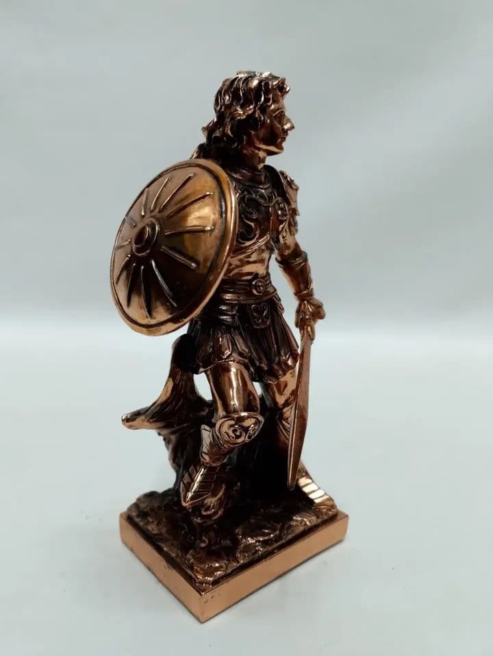 imagen de producto ESCULTURA ANTIGUA SAN MIGUEL ARCANGEL MARMOLINA
