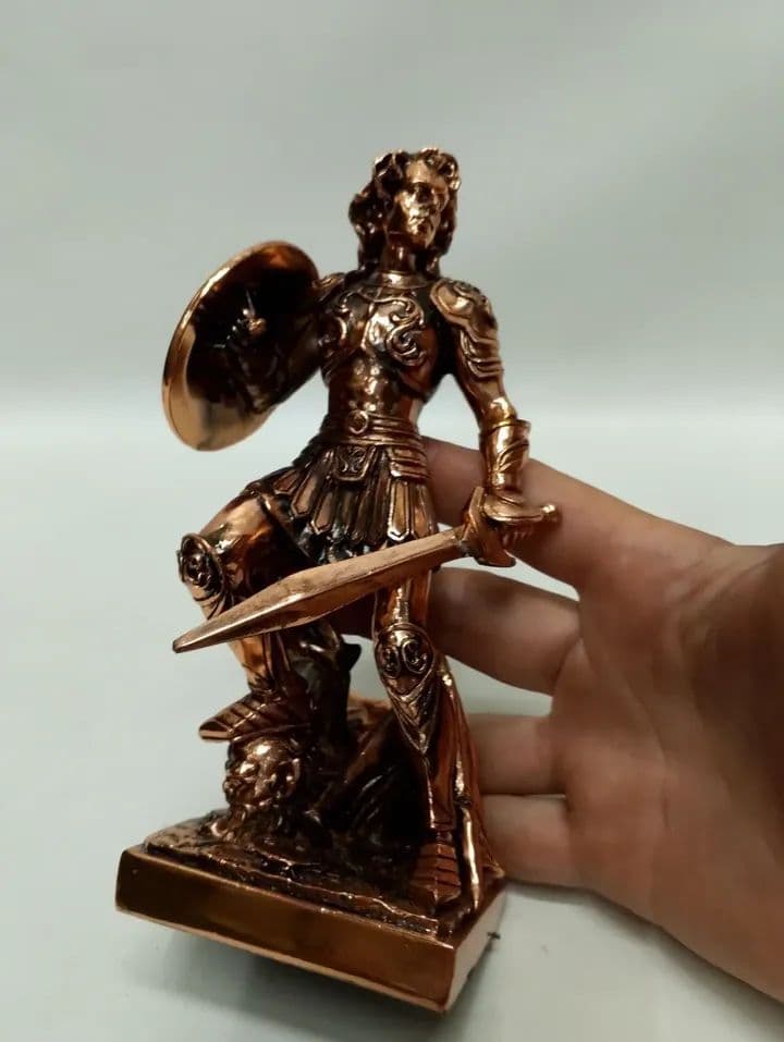 imagen de producto ESCULTURA ANTIGUA SAN MIGUEL ARCANGEL MARMOLINA