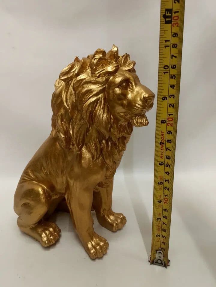 imagen de producto ESCULTURA ITALY EL REY LEON ANTIGUA EN MARMOLINA