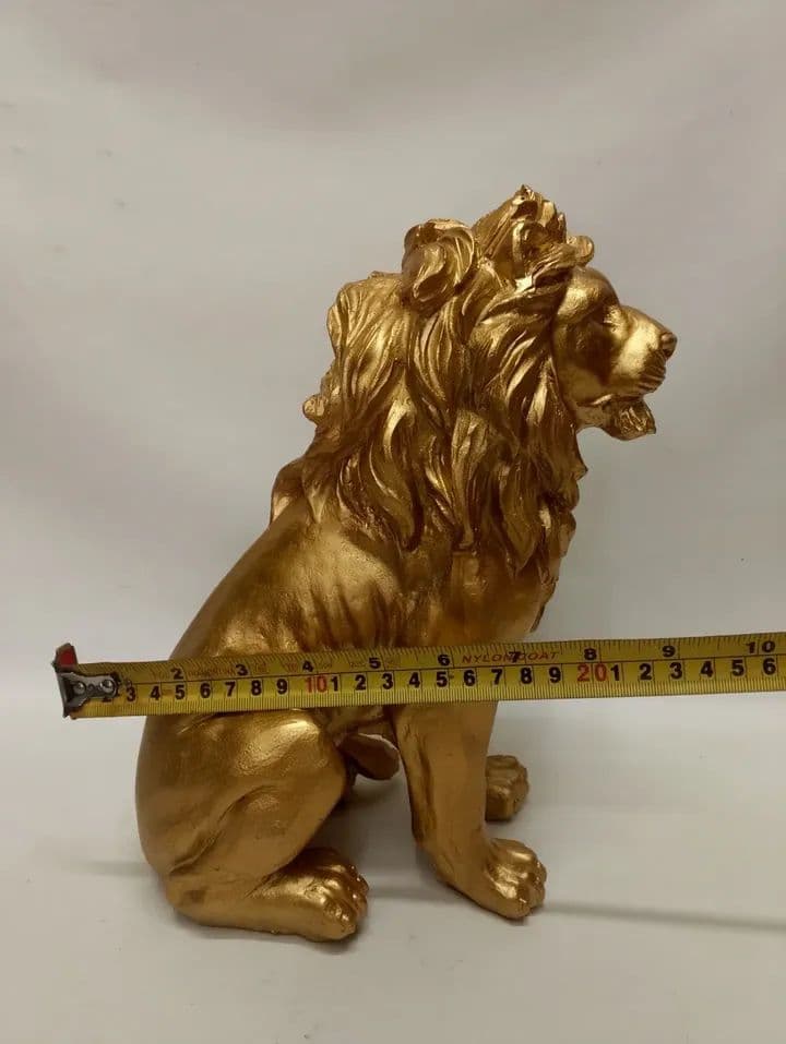 imagen de producto ESCULTURA ITALY EL REY LEON ANTIGUA EN MARMOLINA