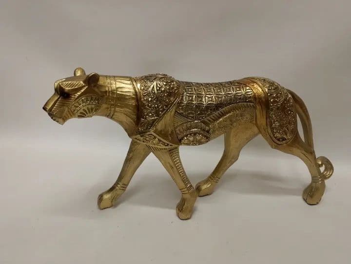 imagen de producto ESCULTURA ITALY PANTERA ETNICA ANTIGUA MARMOLINA