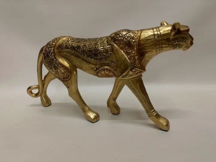 imagen de producto ESCULTURA ITALY PANTERA ETNICA ANTIGUA MARMOLINA