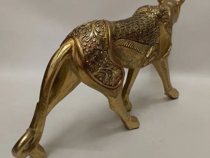 imagen de producto ESCULTURA ITALY PANTERA ETNICA ANTIGUA MARMOLINA