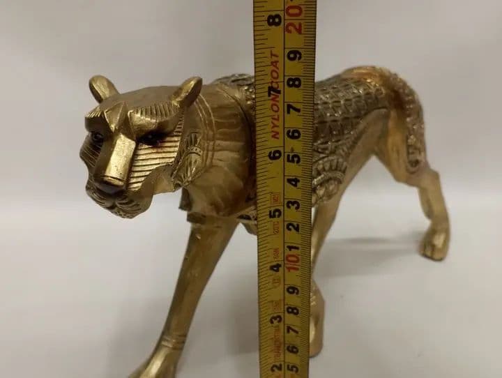 imagen de producto ESCULTURA ITALY PANTERA ETNICA ANTIGUA MARMOLINA