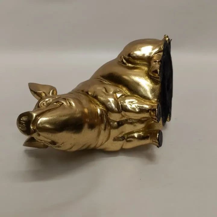 imagen de producto ESCULTURA ITALY CERDITO SUERTE ANTIGUA MARMOLINA