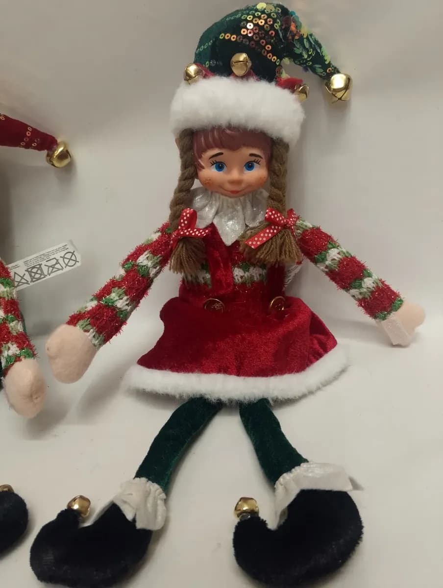imagen de producto Muñeco Duende O Elfo Navidad Caucho Y Terciopelo