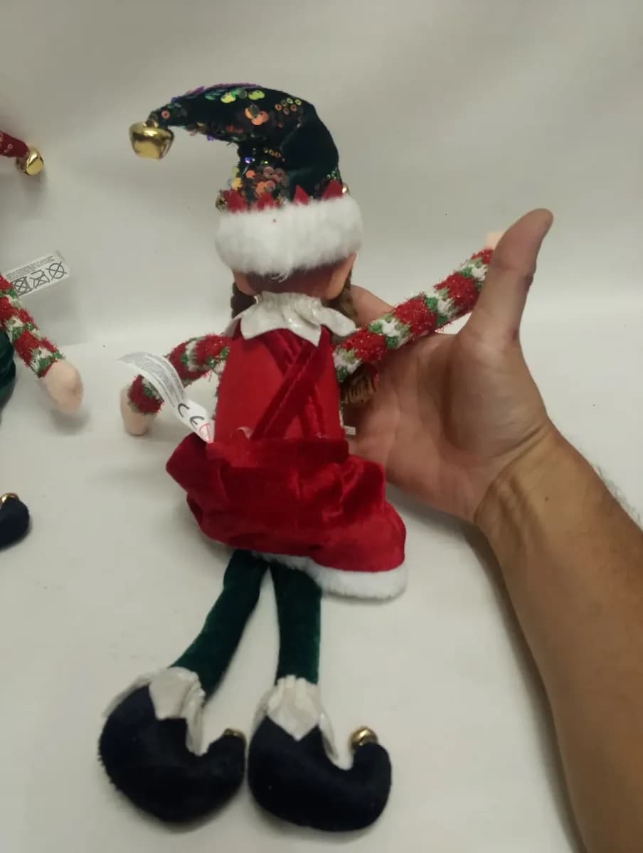 imagen de producto Muñeco Duende O Elfo Navidad Caucho Y Terciopelo