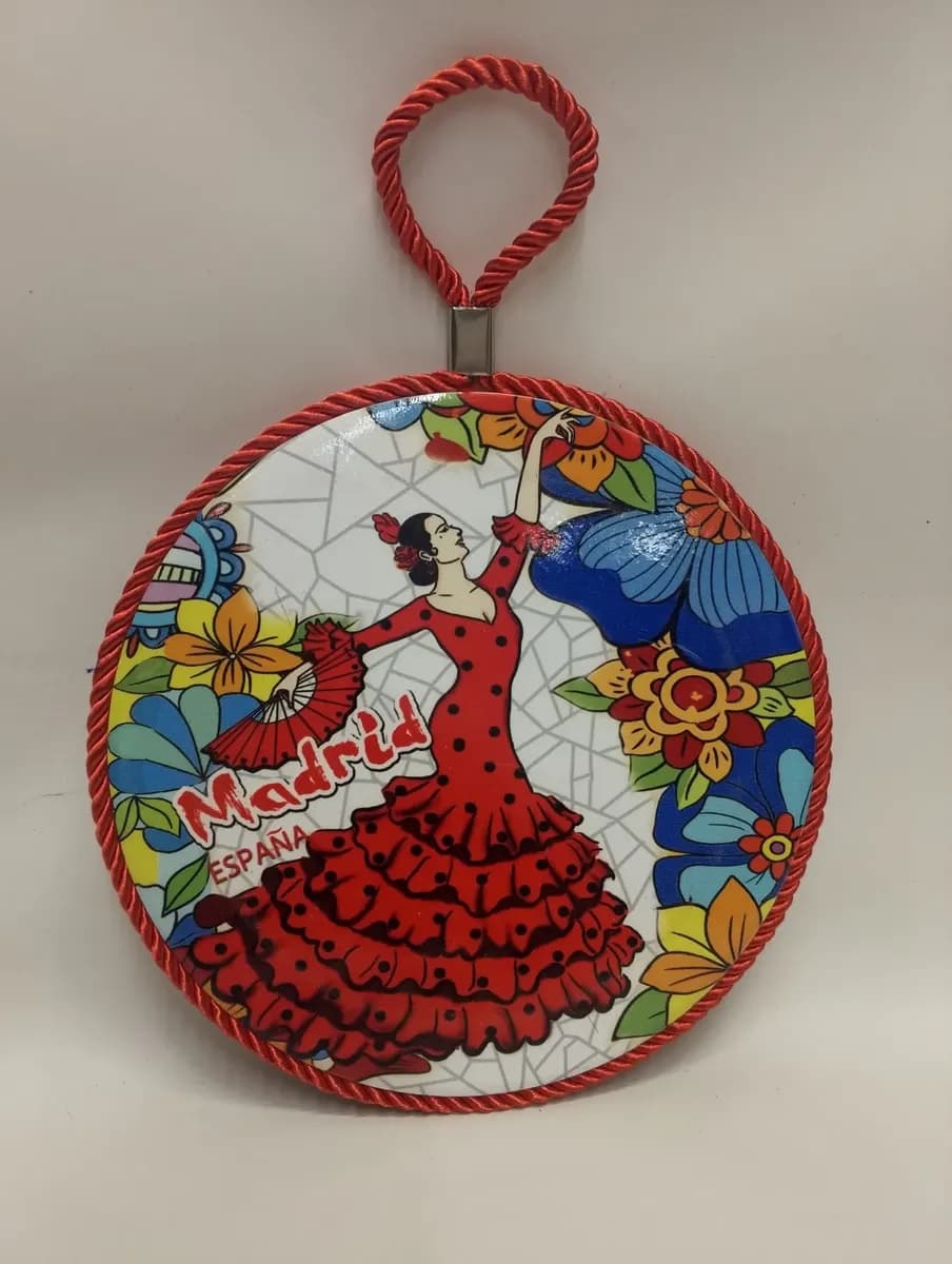 imagen de producto Salvamanteles Madrid Porcelana Corcho Millare Rojo