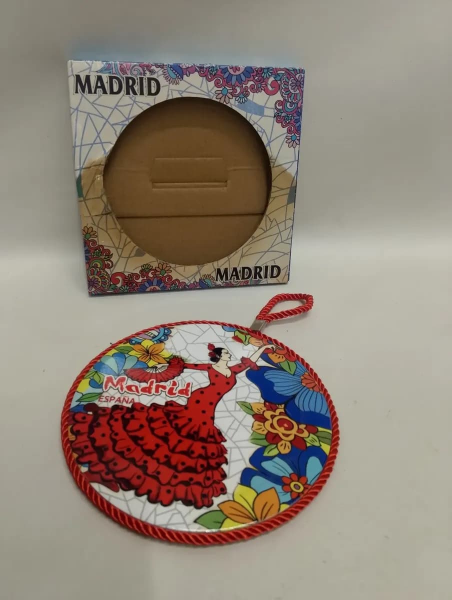 imagen de producto Salvamanteles Madrid Porcelana Corcho Millare Rojo