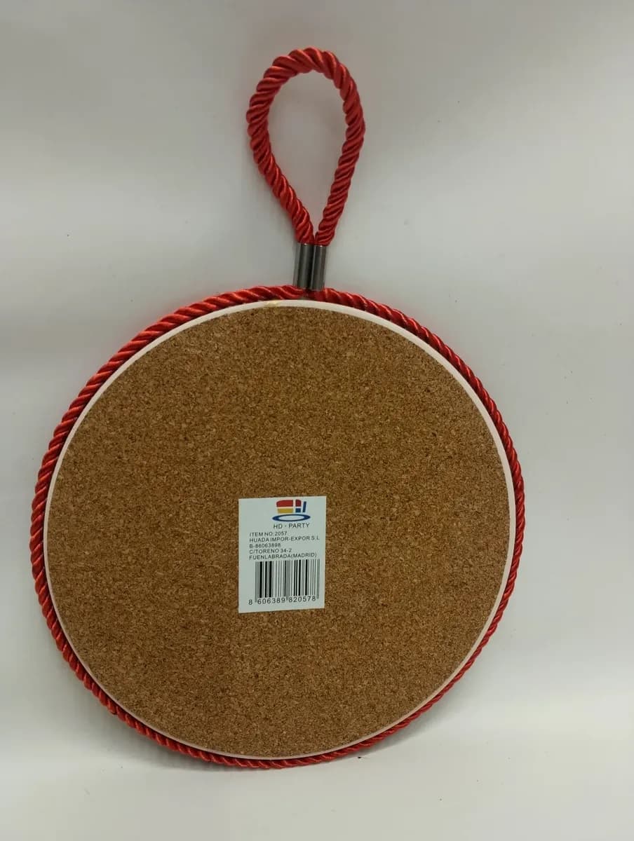 imagen de producto Salvamanteles Madrid Porcelana Corcho Millare Rojo
