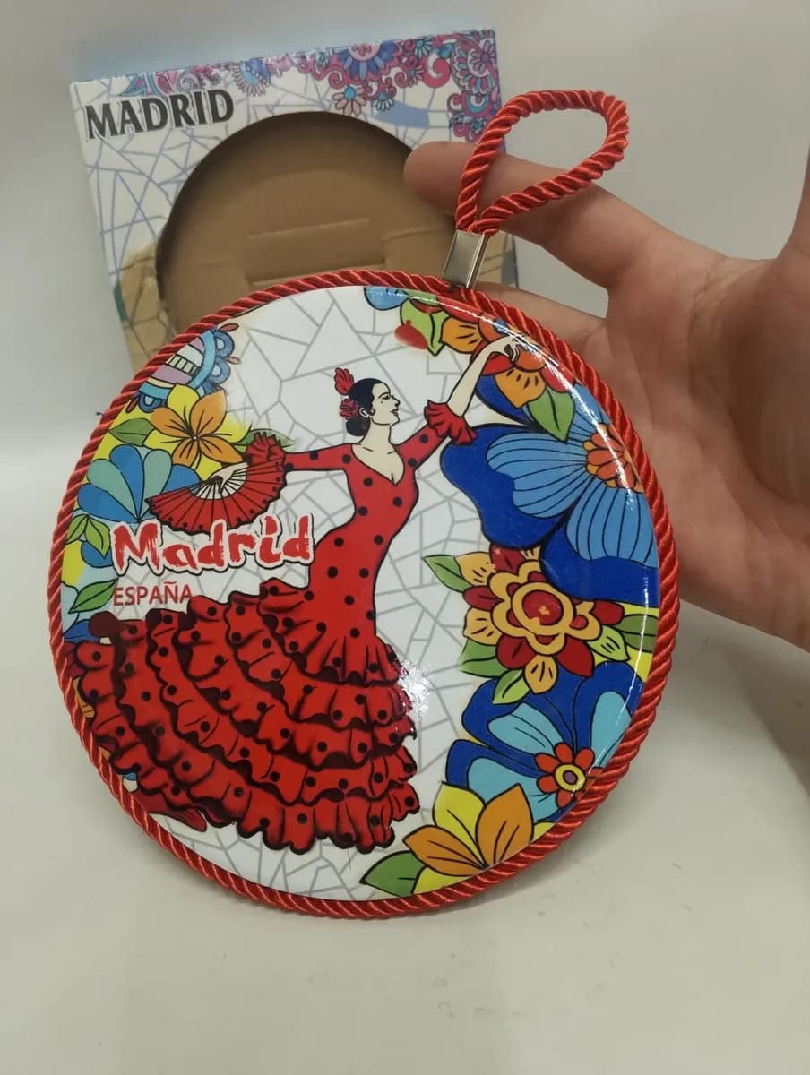 imagen de producto Salvamanteles Madrid Porcelana Corcho Millare Rojo