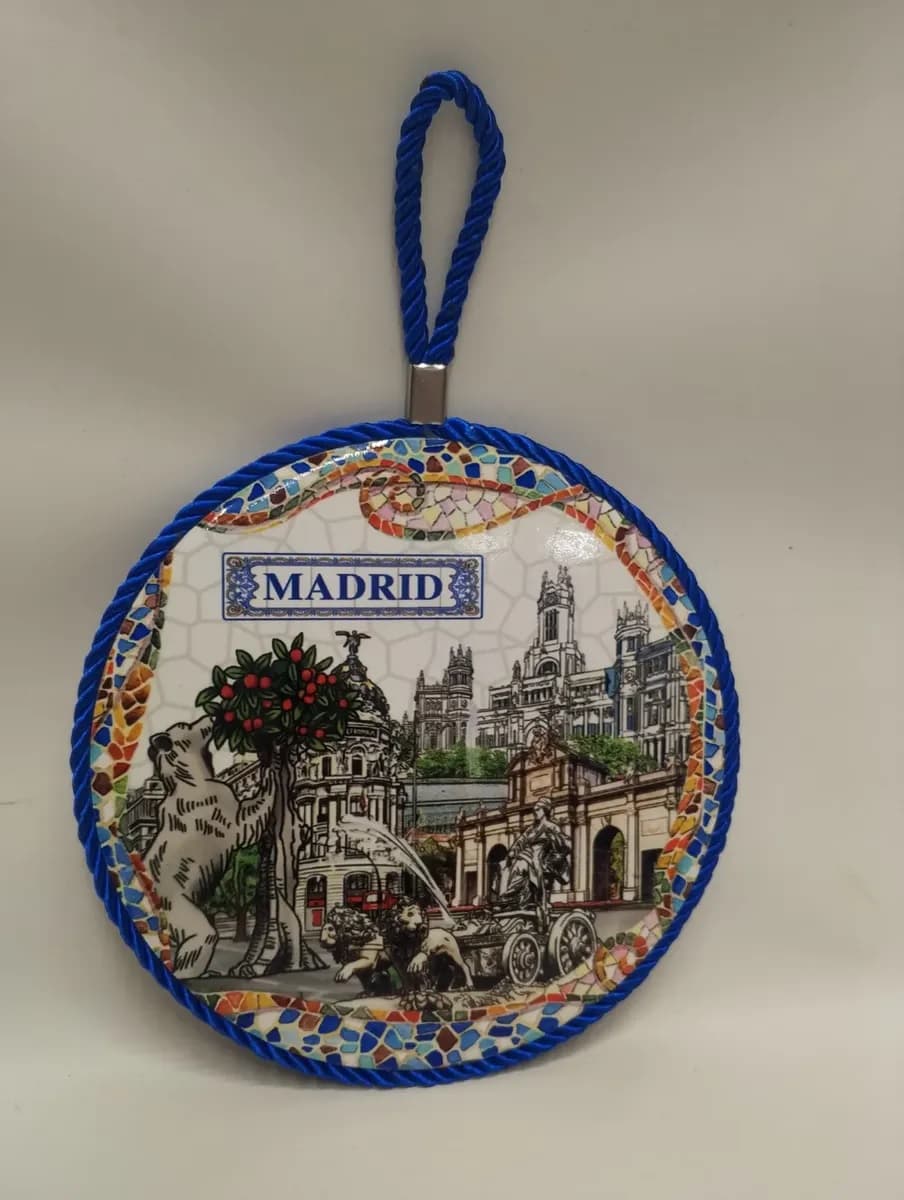 imagen de producto Salvamanteles Madrid Porcelana Corcho Millare Azul