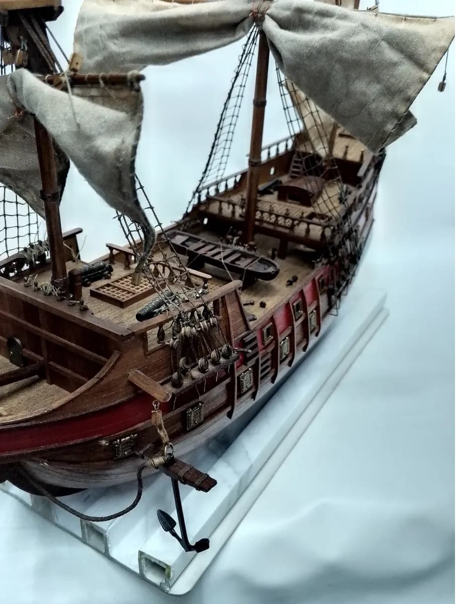 imagen de producto Barco Pirata Antiguo Escala Grande Madera Cedro