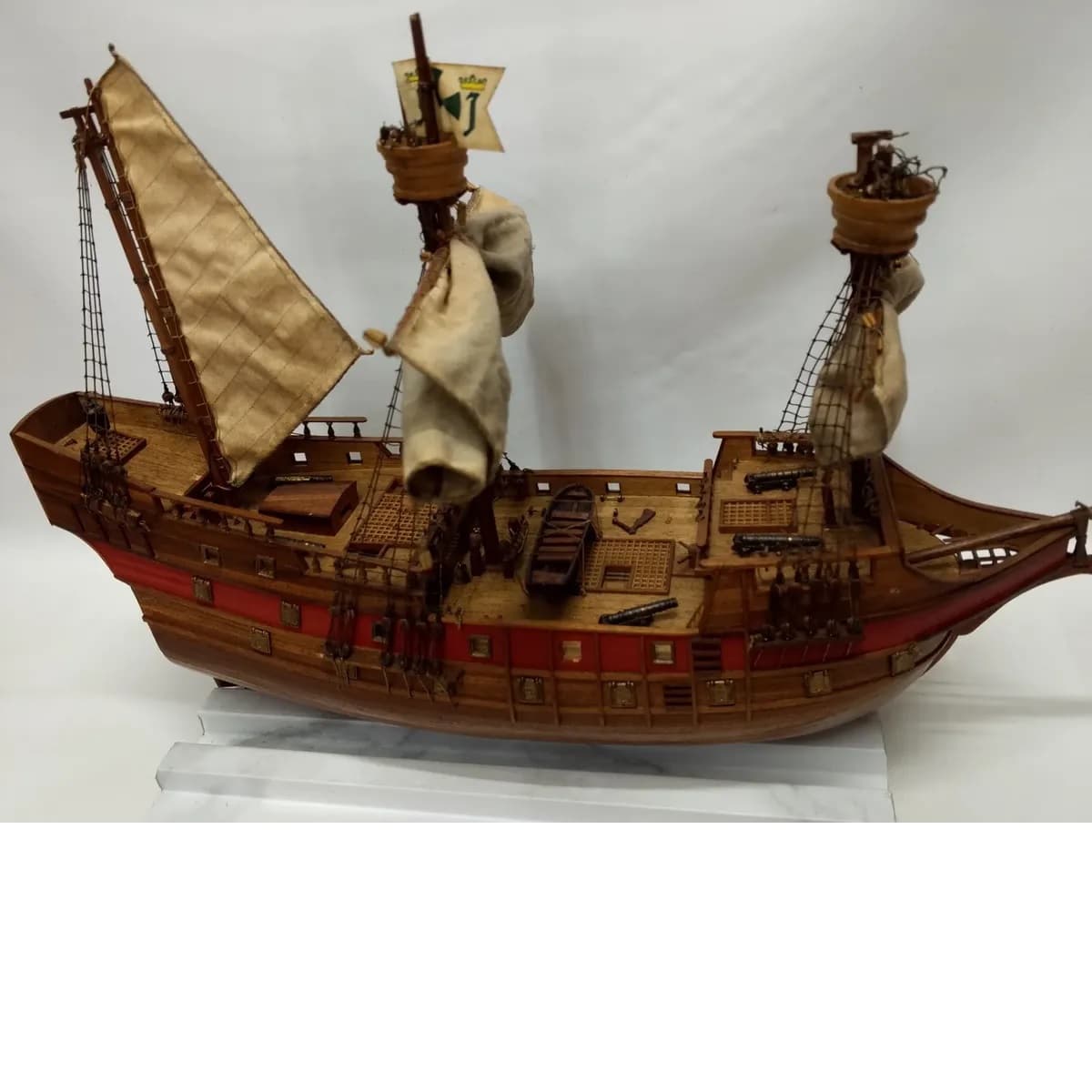 imagen de producto Barco Pirata Antiguo Escala Grande Madera Cedro