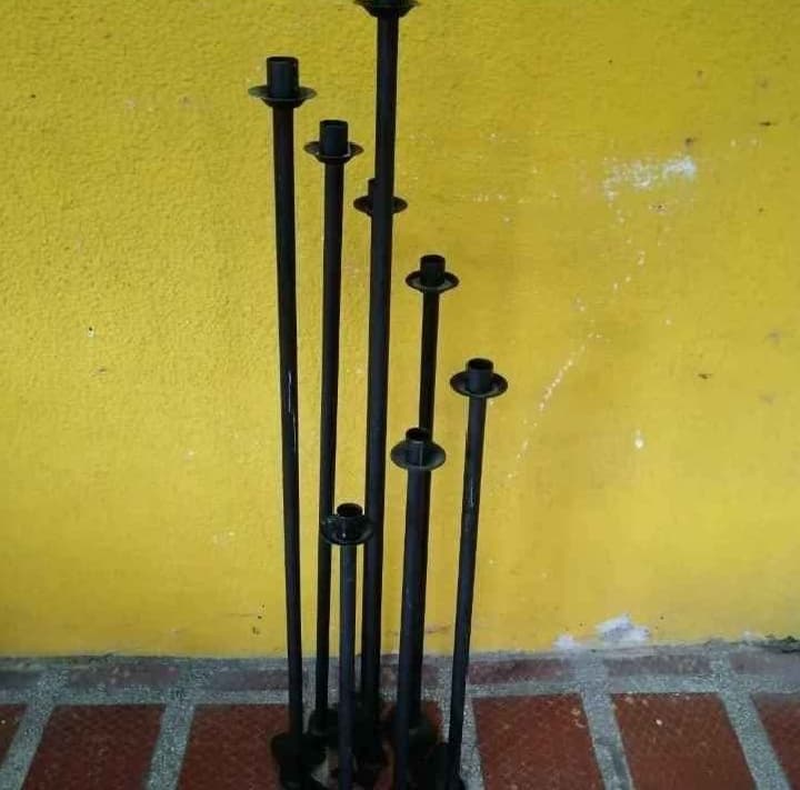 imagen de producto CANDELABRO IGLESIA DE PIE HIERRO 8 VELAS GIGANTE
