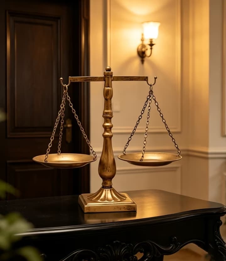 imagen de producto BALANZA DE LA JUSTICIA ANTIGUA EUROPEA