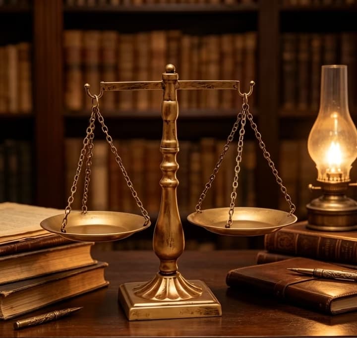 imagen de producto BALANZA DE LA JUSTICIA ANTIGUA EUROPEA