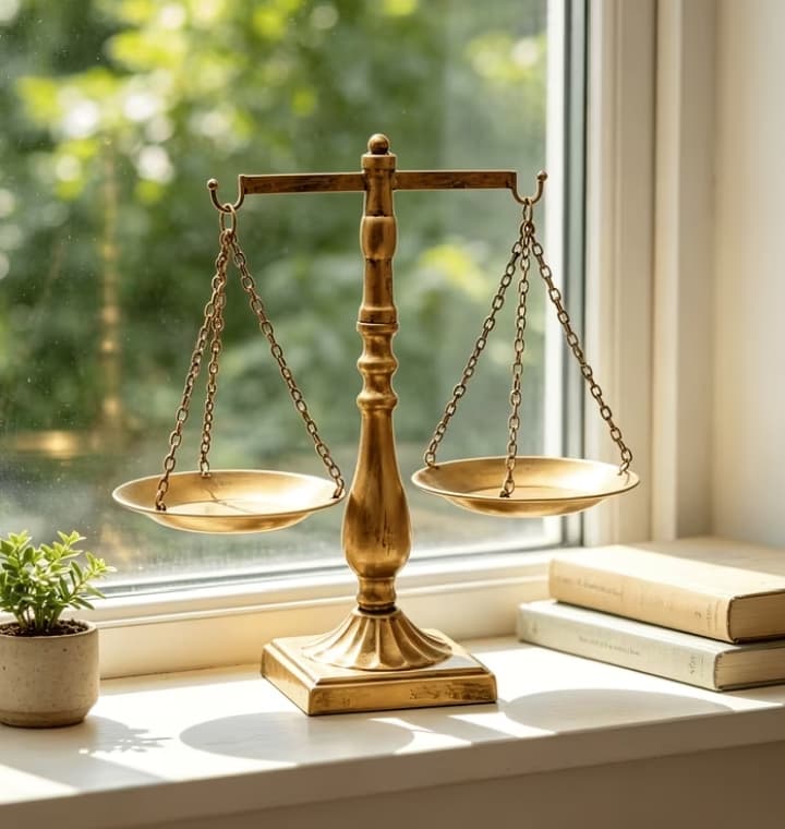imagen de producto BALANZA DE LA JUSTICIA ANTIGUA EUROPEA
