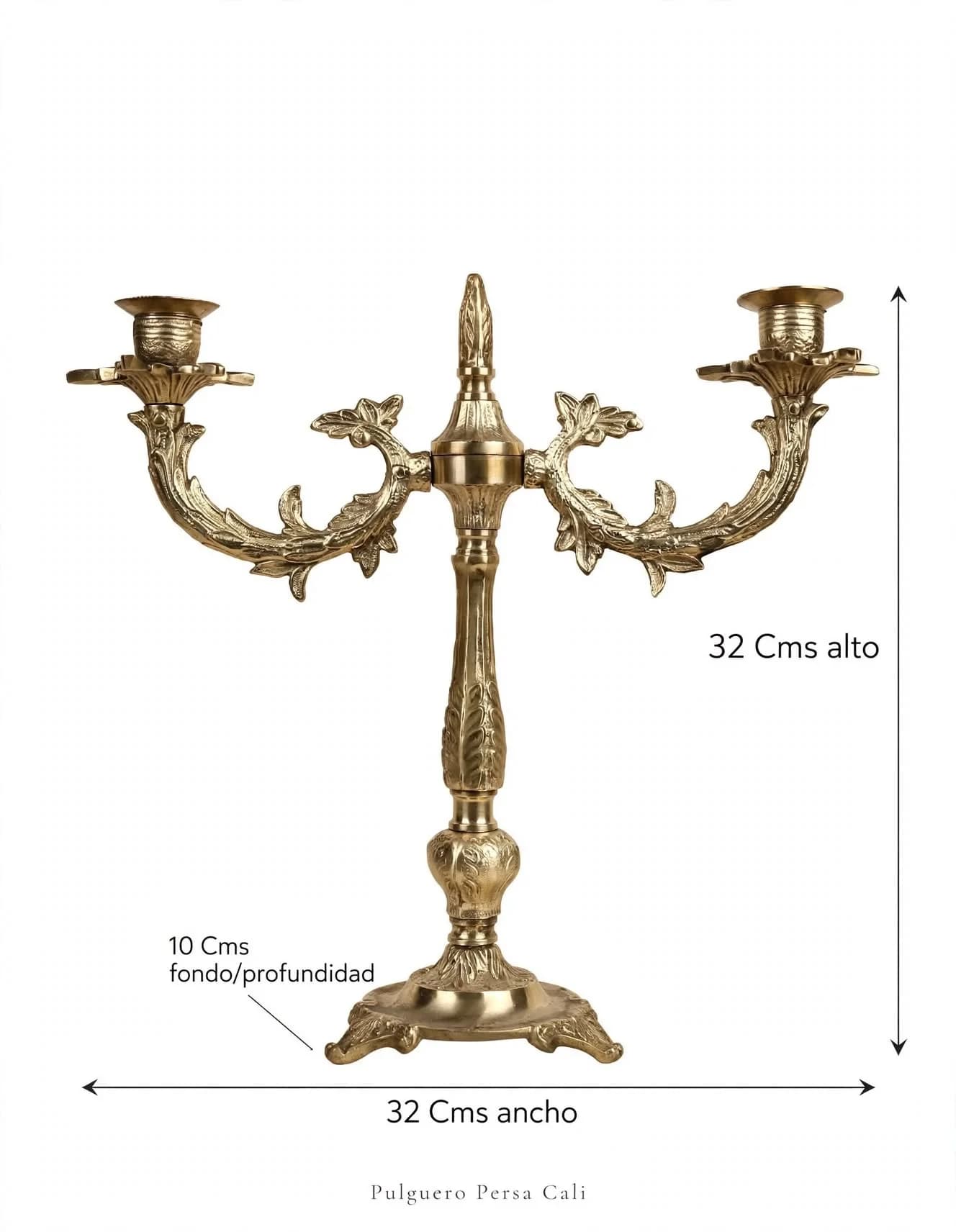imagen de producto CANDELABRO ANTIGUO FRANCES BRONCE MACIZO TALLADO