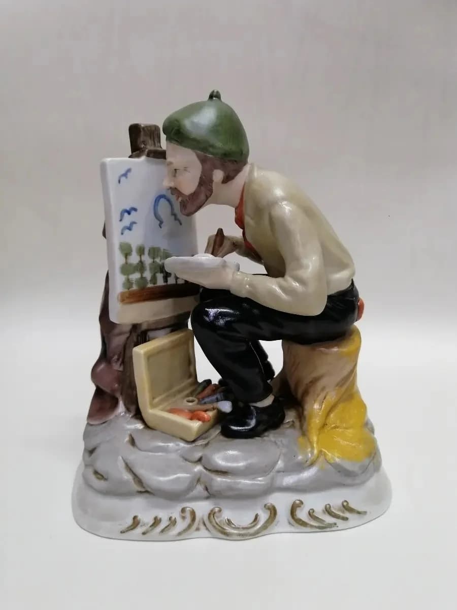 imagen de producto Porcelana Antigua El Pintor Francés Monti Fiero
