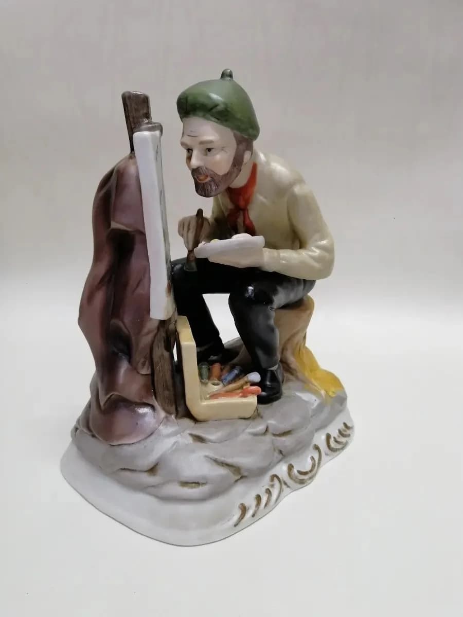 imagen de producto Porcelana Antigua El Pintor Francés Monti Fiero