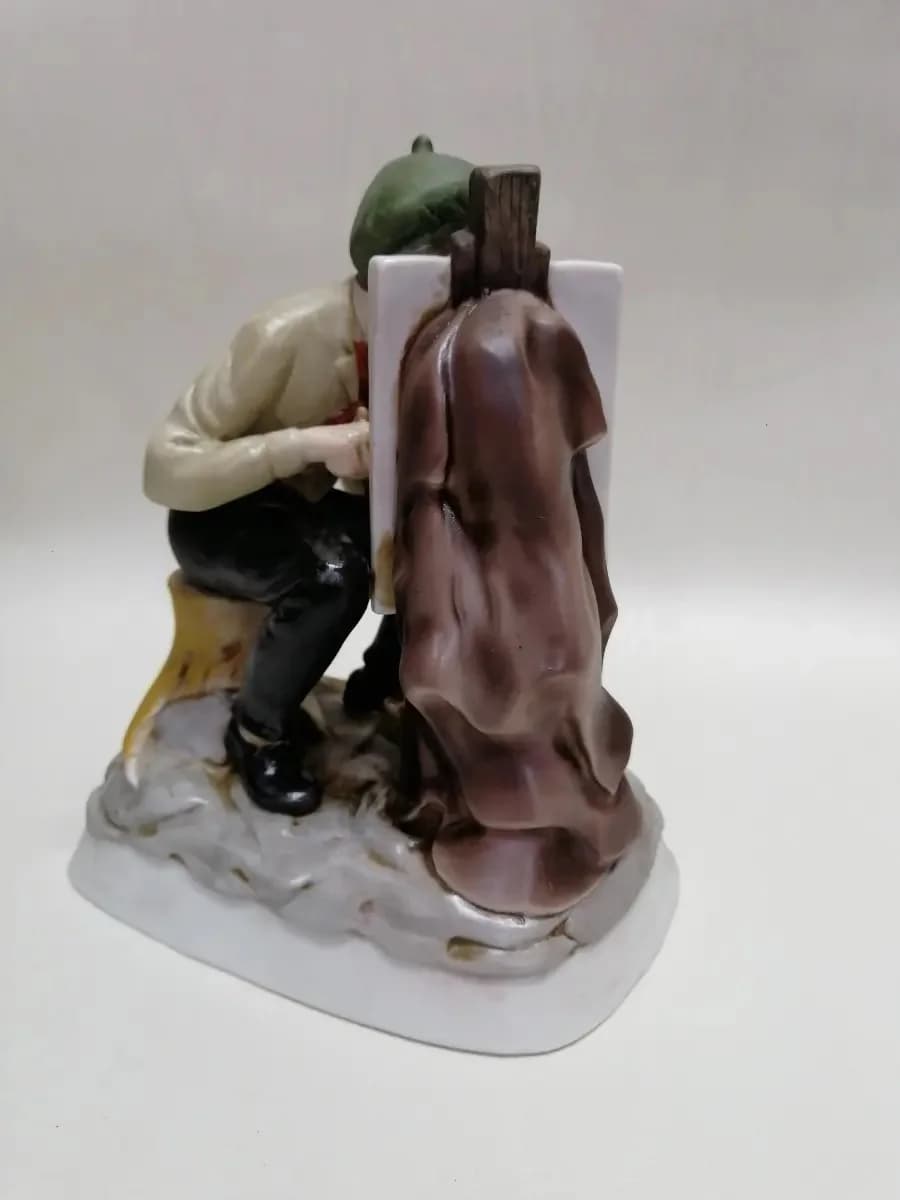 imagen de producto Porcelana Antigua El Pintor Francés Monti Fiero