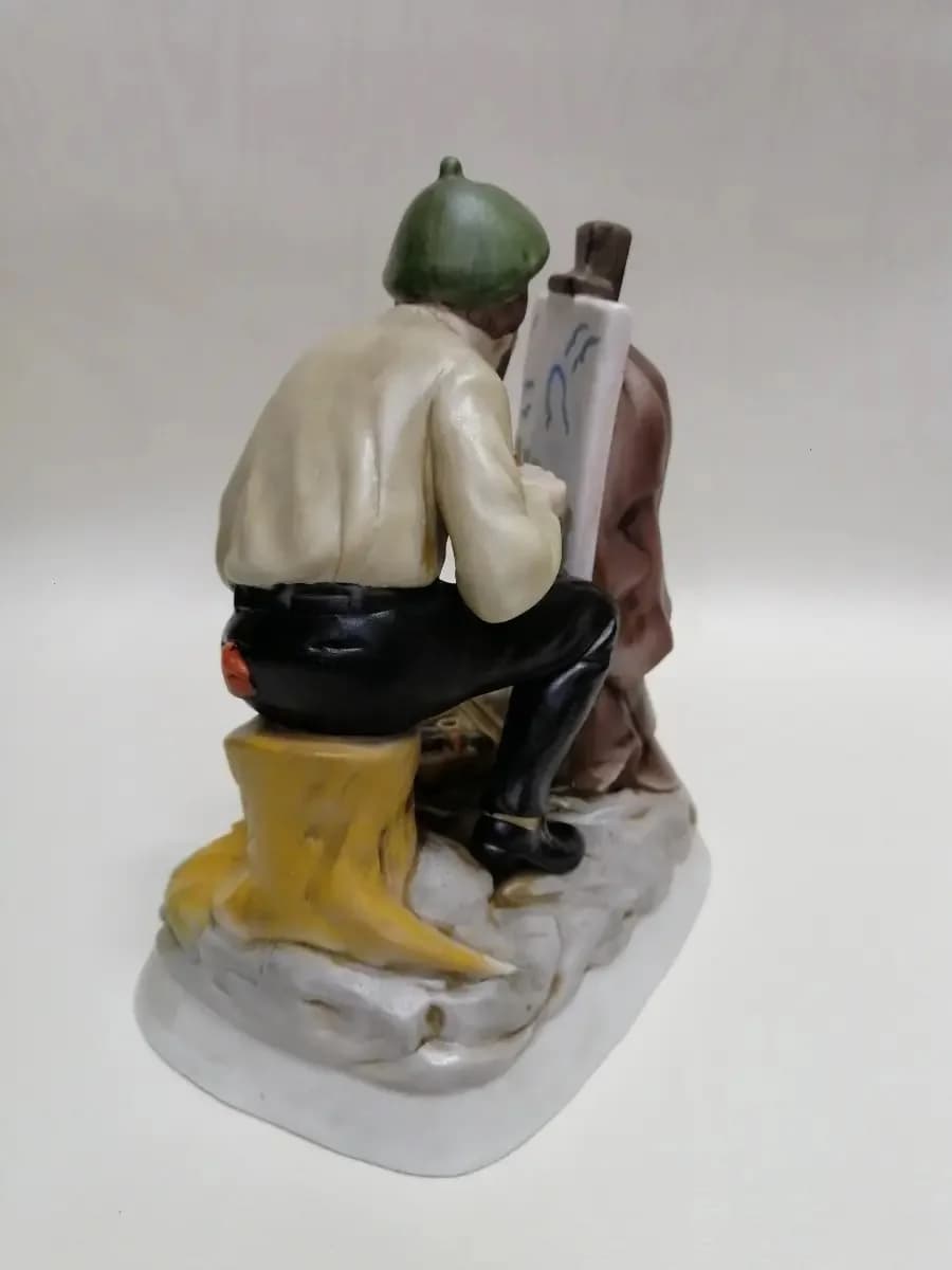 imagen de producto Porcelana Antigua El Pintor Francés Monti Fiero