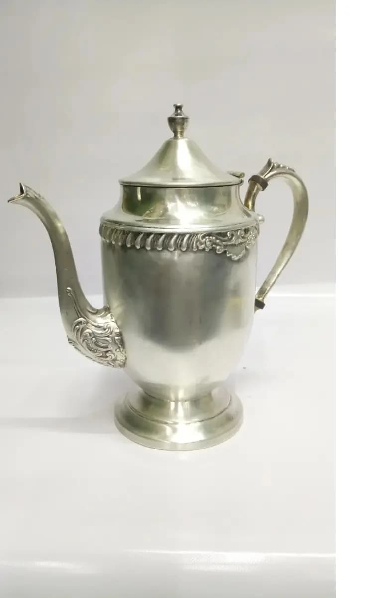 imagen de producto Tetera Antigua Bronce Baño Plata France