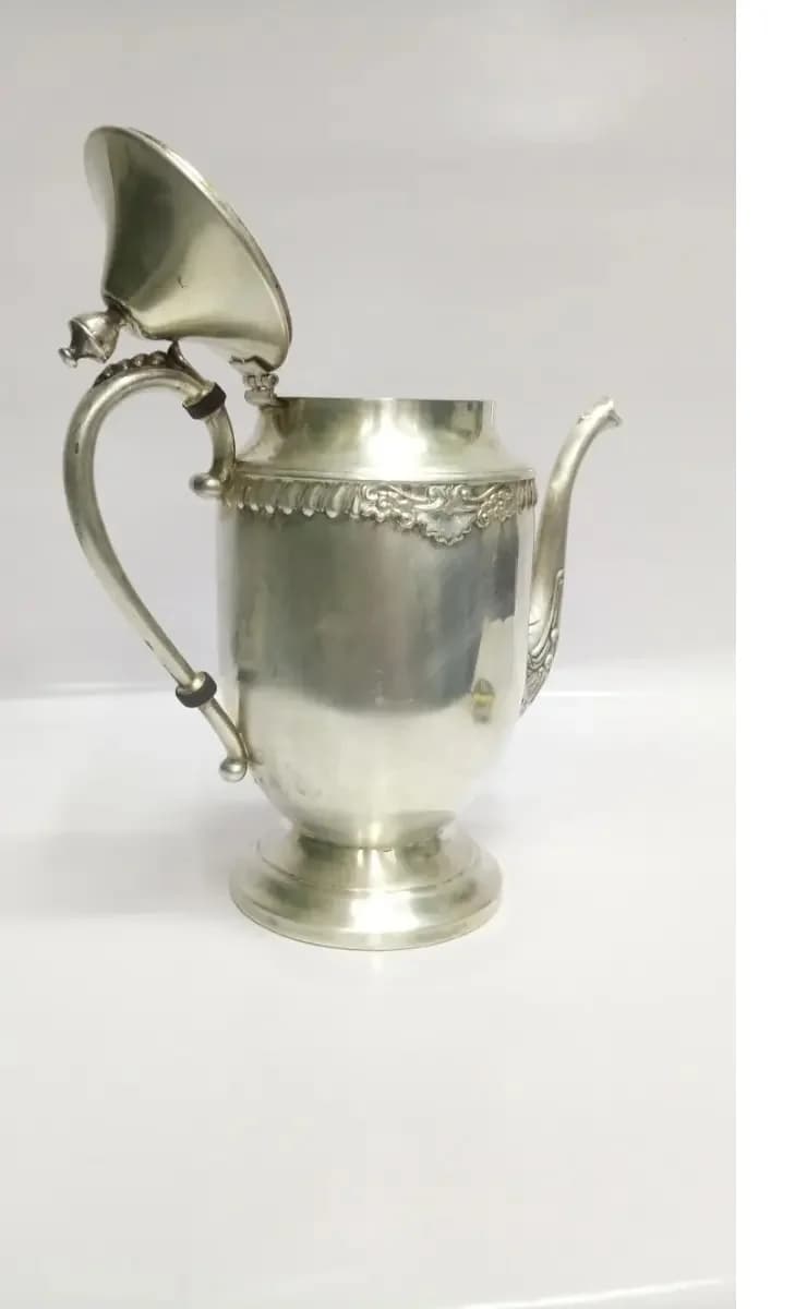 imagen de producto Tetera Antigua Bronce Baño Plata France
