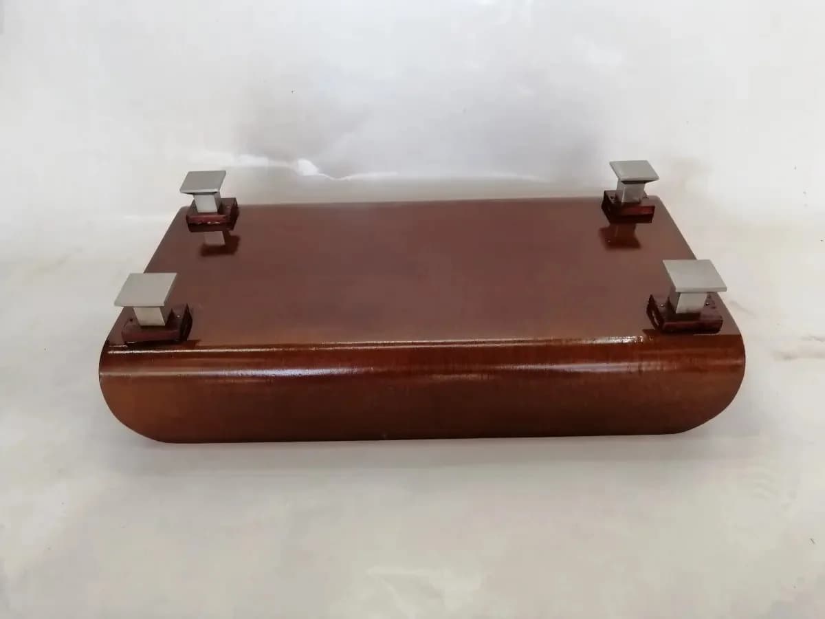 imagen de producto Bandeja O Frutero Deco Madera Cedro Y Patas Cromo