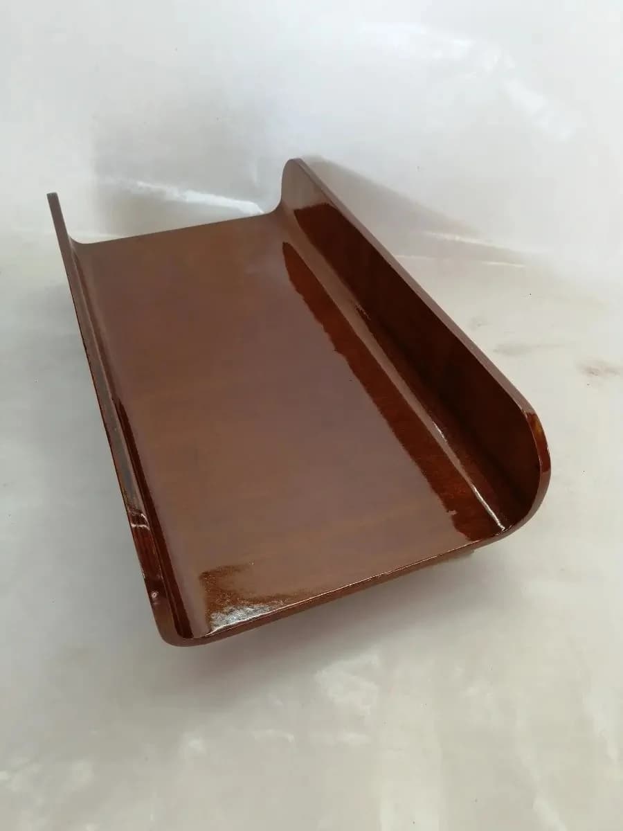 imagen de producto Bandeja O Frutero Deco Madera Cedro Y Patas Cromo