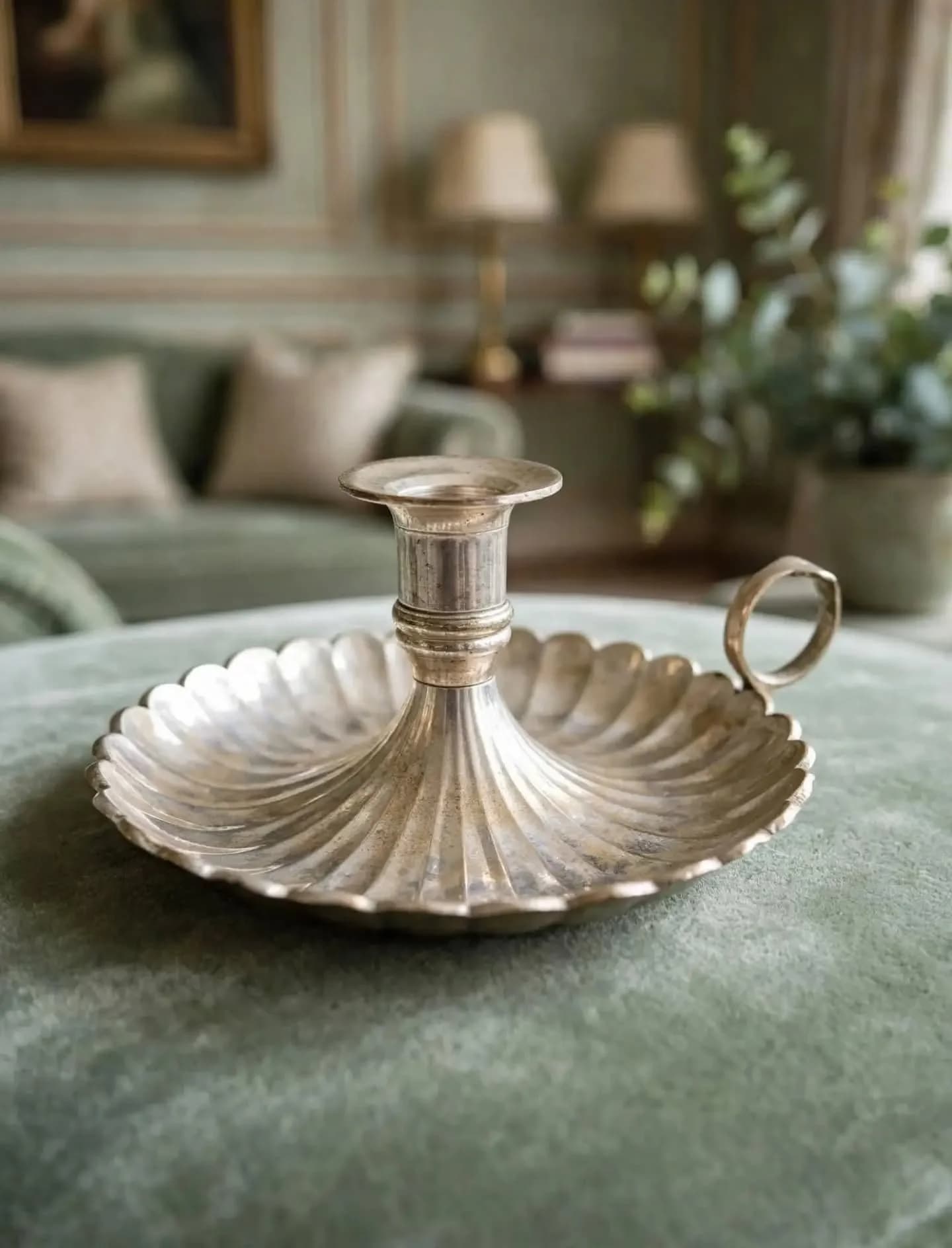 imagen de producto CANDELABRO DE MANO ANTIGUO HINDU EN BRONCE